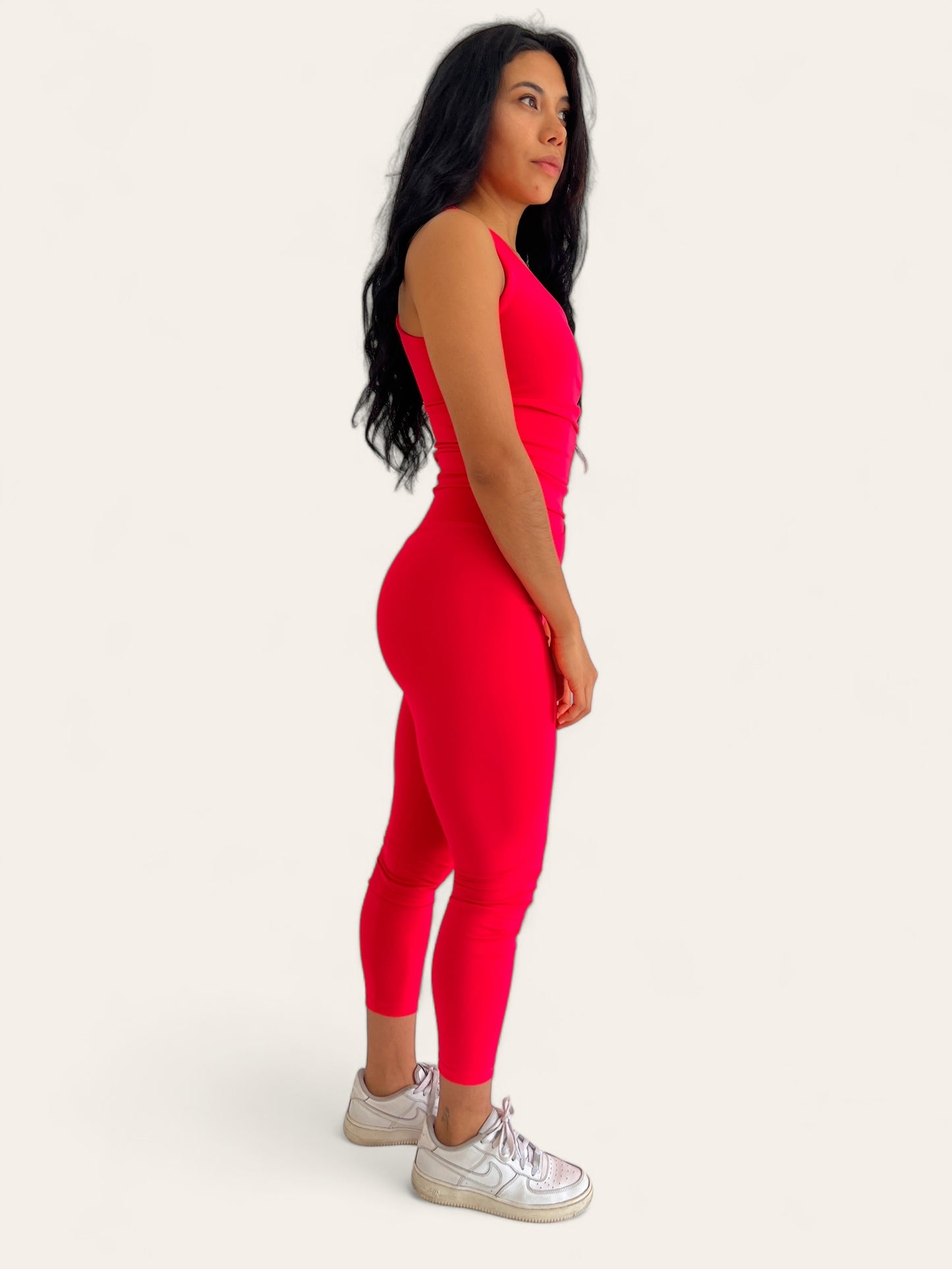 Leggings Deportivos con Corte en V Flash de Licra