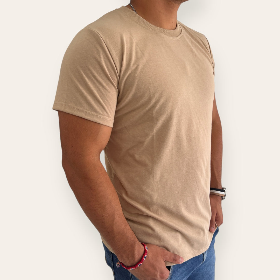Playera Corte Regular de Manga Corta para Hombre 160 GSM