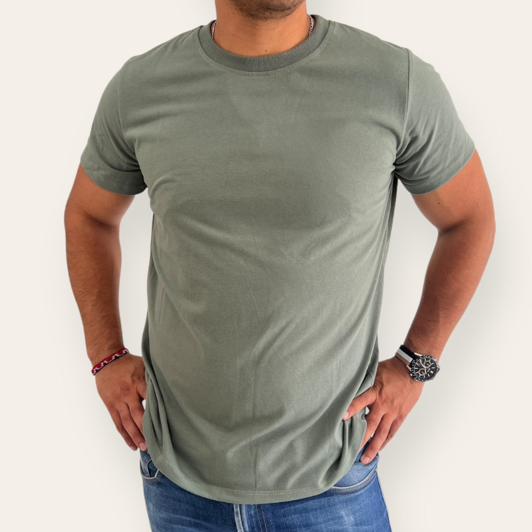 Playera Corte Regular de Manga Corta para Hombre 160 GSM